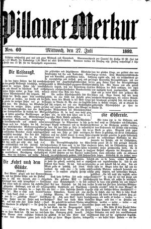 Pillauer Merkur vom 27.07.1892