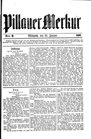 Pillauer Merkur vom 18.01.1899