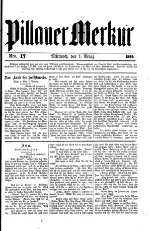 Pillauer Merkur vom 01.03.1899
