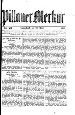 Pillauer Merkur vom 29.04.1899
