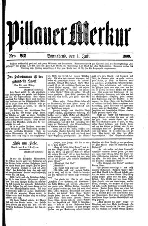 Pillauer Merkur vom 01.07.1899