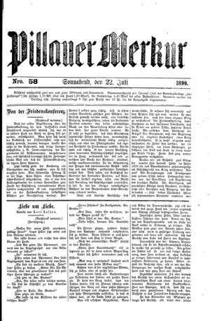 Pillauer Merkur vom 22.07.1899