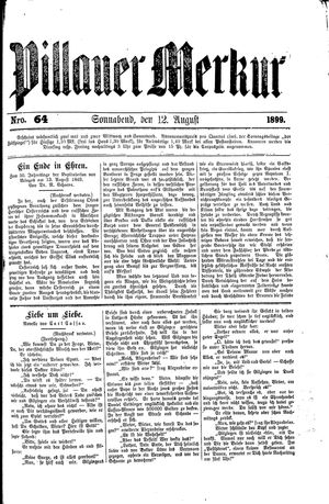 Pillauer Merkur vom 12.08.1899
