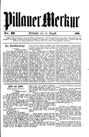Pillauer Merkur on Aug 16, 1899
