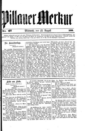Pillauer Merkur vom 23.08.1899