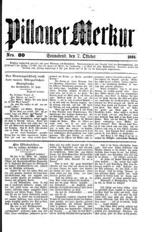 Pillauer Merkur vom 07.10.1899