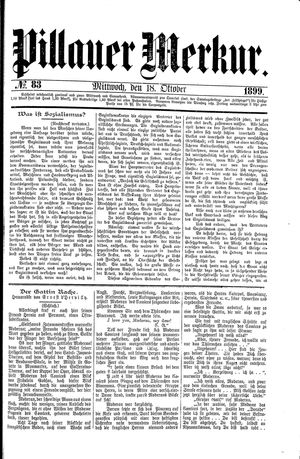 Pillauer Merkur vom 18.10.1899