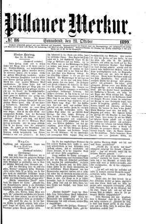 Pillauer Merkur vom 28.10.1899