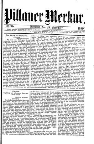 Pillauer Merkur vom 29.11.1899