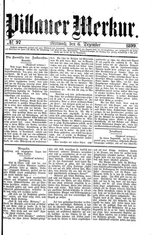 Pillauer Merkur vom 06.12.1899