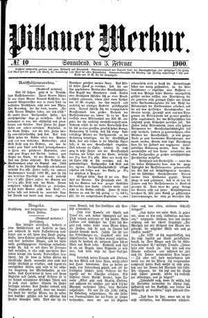 Pillauer Merkur vom 03.02.1900