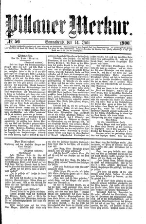 Pillauer Merkur vom 14.07.1900