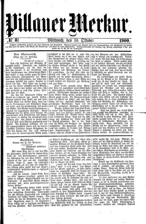 Pillauer Merkur on Oct 10, 1900