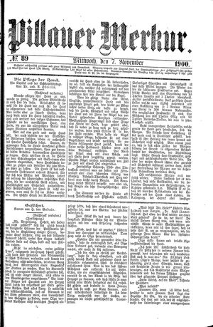Pillauer Merkur vom 07.11.1900