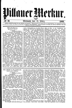 Pillauer Merkur vom 13.03.1901
