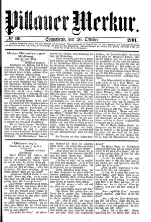 Pillauer Merkur vom 26.10.1901