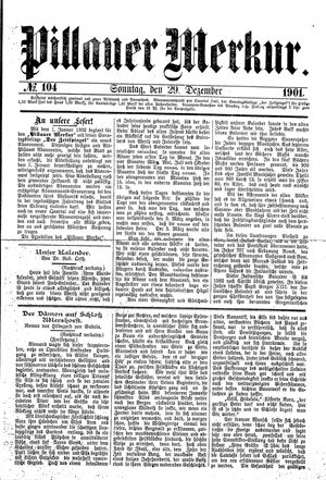 Pillauer Merkur vom 29.12.1901