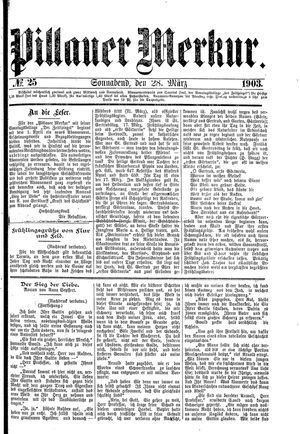 Pillauer Merkur vom 28.03.1903