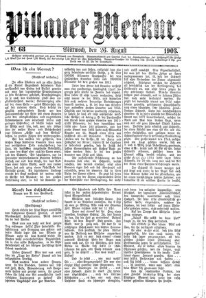 Pillauer Merkur vom 26.08.1903