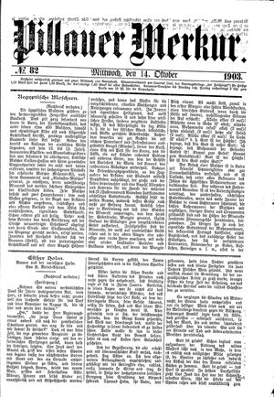 Pillauer Merkur vom 14.10.1903