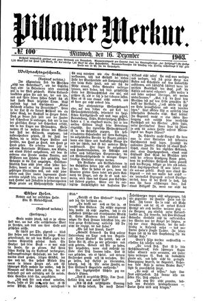 Pillauer Merkur vom 16.12.1903