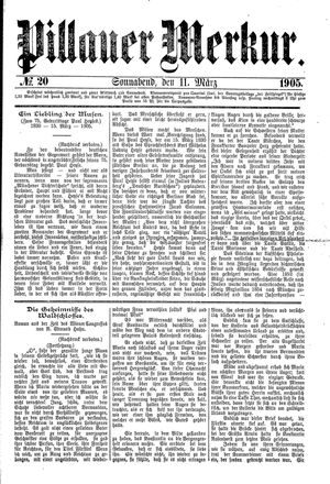 Pillauer Merkur vom 11.03.1905