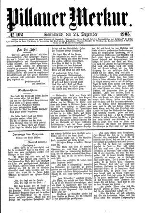 Pillauer Merkur vom 23.12.1905