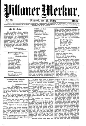 Pillauer Merkur on Mar 21, 1906