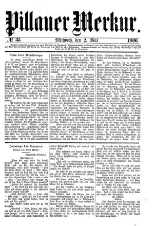 Pillauer Merkur on May 2, 1906