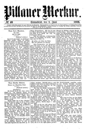 Pillauer Merkur vom 09.06.1906