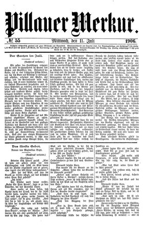 Pillauer Merkur vom 11.07.1906