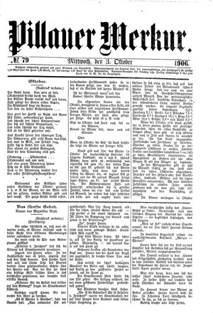 Pillauer Merkur on Oct 3, 1906