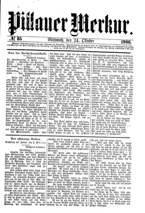 Pillauer Merkur vom 24.10.1906