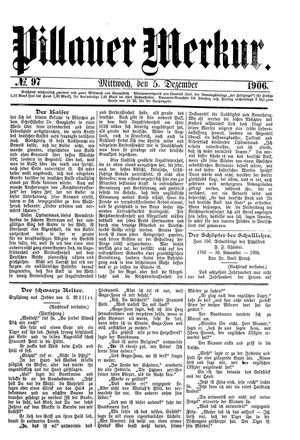 Pillauer Merkur vom 05.12.1906