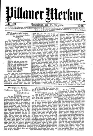 Pillauer Merkur on Dec 15, 1906