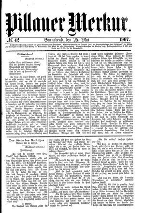 Pillauer Merkur vom 25.05.1907