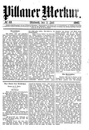 Pillauer Merkur vom 03.07.1907