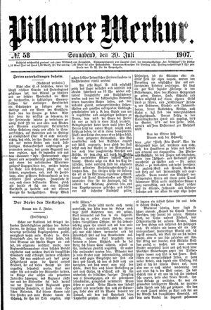 Pillauer Merkur vom 20.07.1907