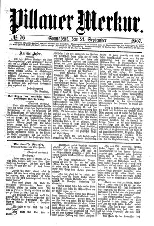 Pillauer Merkur vom 21.09.1907