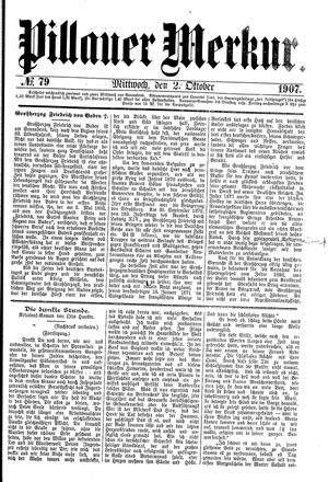 Pillauer Merkur vom 02.10.1907