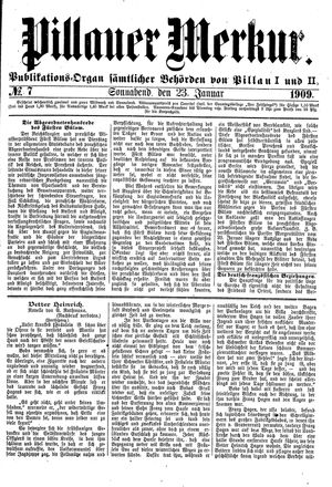Pillauer Merkur vom 23.01.1909