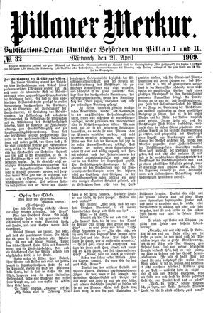 Pillauer Merkur vom 21.04.1909