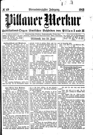 Pillauer Merkur vom 18.06.1913