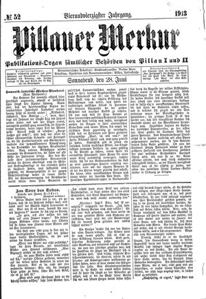 Pillauer Merkur vom 28.06.1913