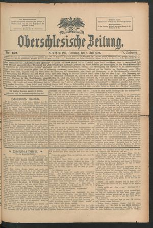 Oberschlesische Zeitung vom 05.07.1908