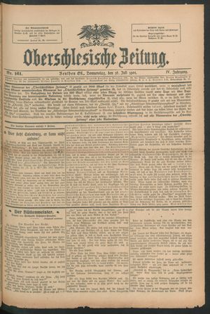 Oberschlesische Zeitung vom 16.07.1908