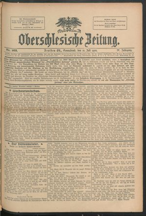 Oberschlesische Zeitung vom 18.07.1908