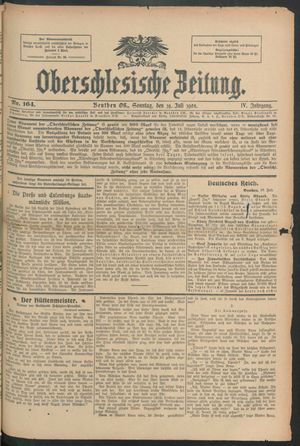 Oberschlesische Zeitung vom 19.07.1908