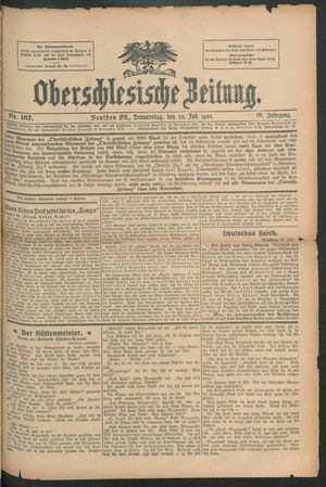 Oberschlesische Zeitung vom 23.07.1908