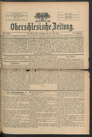 Oberschlesische Zeitung vom 26.07.1908